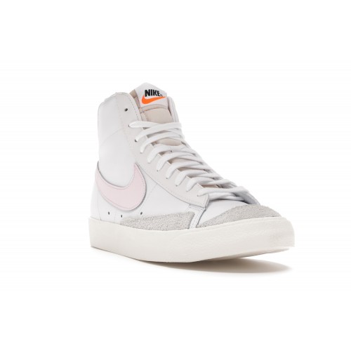 Кроссы Nike Blazer Mid 77 White Pink Foam - мужская сетка размеров