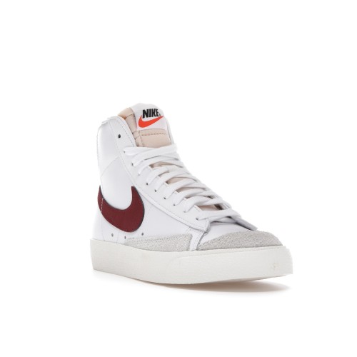 Кроссы Nike Blazer Mid 77 White Team Red - мужская сетка размеров