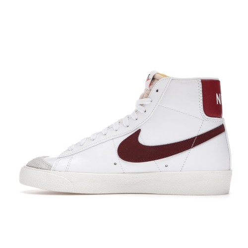 Кроссы Nike Blazer Mid 77 White Team Red - мужская сетка размеров
