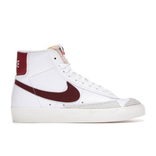 Кроссы Nike Blazer Mid 77 White Team Red - мужская сетка размеров
