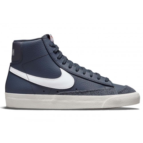Кроссы Nike Blazer Mid 77 Vintage Thunder Blue - мужская сетка размеров