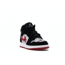 Подростковые Jordan 1 Mid Newspaper Air Times (GS)