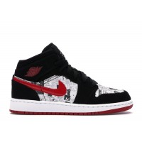 Подростковые Jordan 1 Mid Newspaper Air Times (GS)