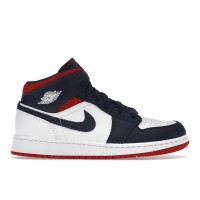 Подростковые кроссовки Jordan 1 Mid SE USA (GS)