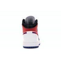 Подростковые Jordan 1 Mid Rush Blue University Red (GS)