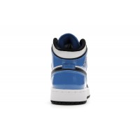 Подростковые Jordan 1 Mid Signal Blue (GS)
