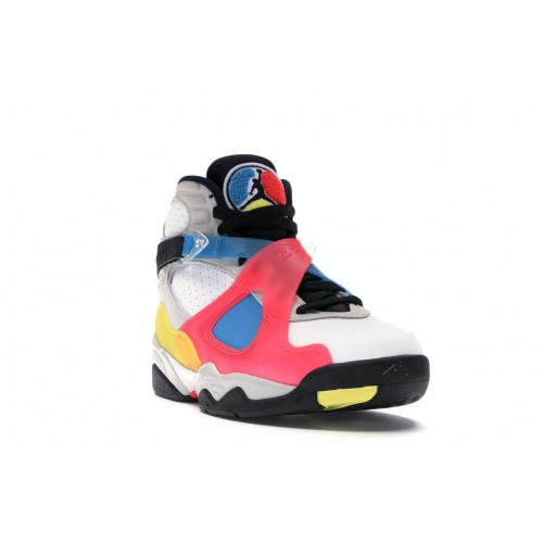 Кроссы Jordan 8 SP Retro SE White Multicolor - мужская сетка размеров