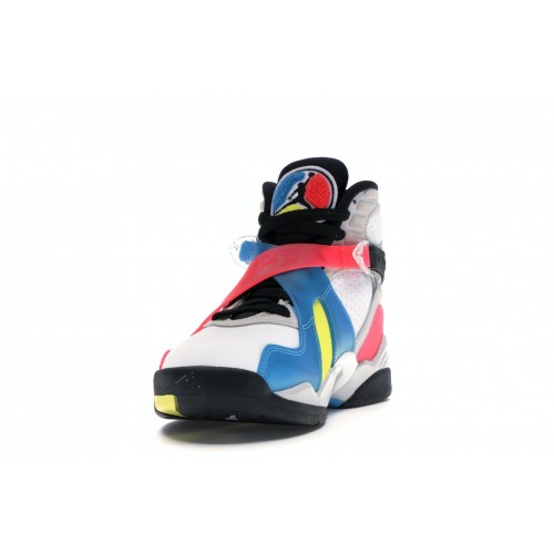 Кроссы Jordan 8 SP Retro SE White Multicolor - мужская сетка размеров