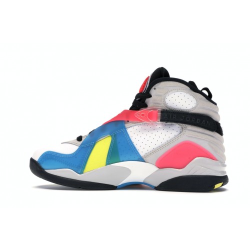 Кроссы Jordan 8 SP Retro SE White Multicolor - мужская сетка размеров