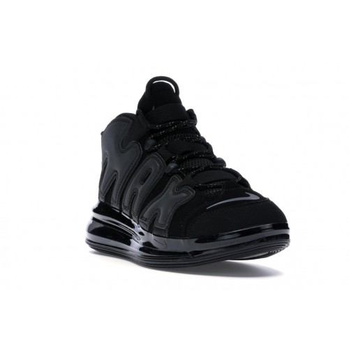 Кроссы Nike Air More Uptempo 720 Black - мужская сетка размеров