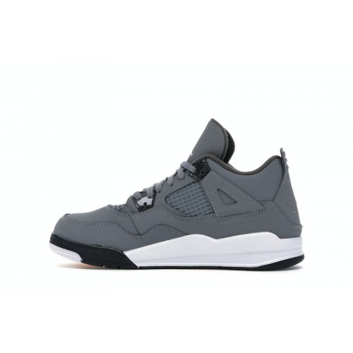 Кроссы Jordan 4 Retro Cool Grey (2019) (PS) - детская сетка размеров