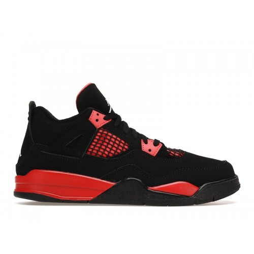 Кроссы Jordan 4 Retro Red Thunder (PS) - детская сетка размеров