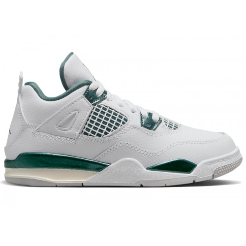 Кроссы Jordan 4 Retro Oxidized Green (PS) - детская сетка размеров