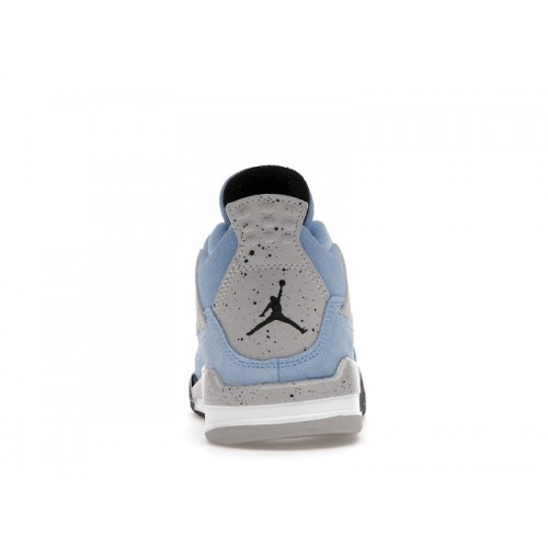 Кроссы Jordan 4 Retro University Blue (PS) - детская сетка размеров