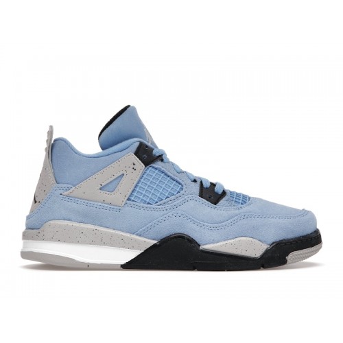 Кроссы Jordan 4 Retro University Blue (PS) - детская сетка размеров