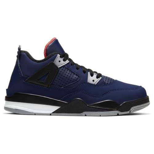Кроссы Jordan 4 Retro Loyal Blue (PS) - детская сетка размеров