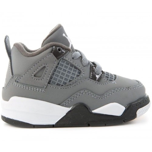 Кроссы Jordan 4 Retro Cool Grey (2019) (TD) - детская сетка размеров