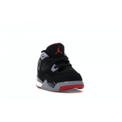 Кроссы Jordan 4 Retro Bred (2019) (TD) - детская сетка размеров