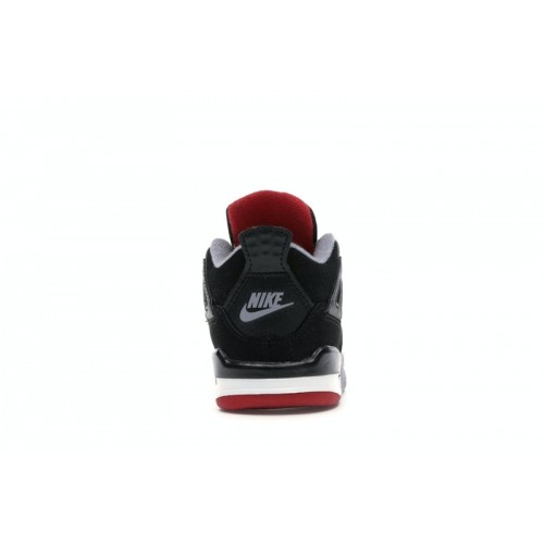 Кроссы Jordan 4 Retro Bred (2019) (TD) - детская сетка размеров