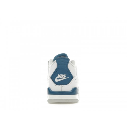 Кроссы Jordan 4 Retro Military Blue (2024) (TD) - детская сетка размеров