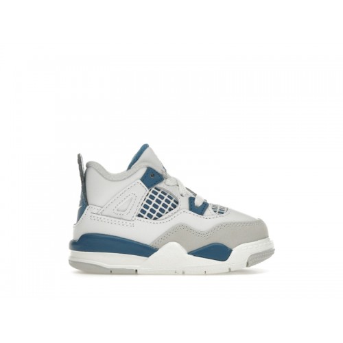 Кроссы Jordan 4 Retro Military Blue (2024) (TD) - детская сетка размеров