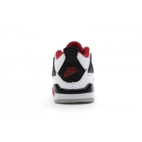 Кроссы Jordan 4 Retro Fire Red (2020) (TD) - детская сетка размеров