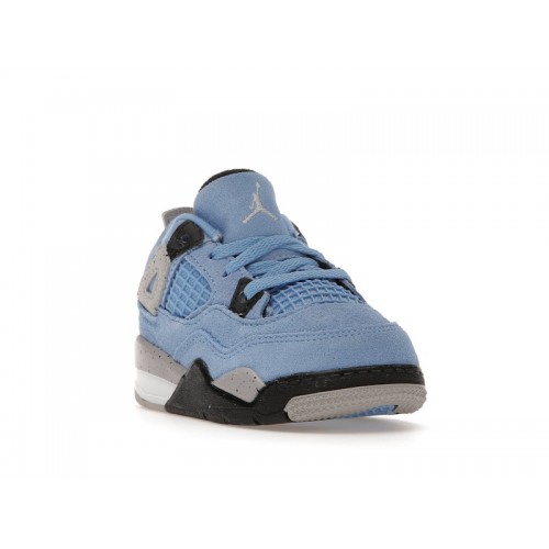 Кроссы Jordan 4 Retro University Blue (TD) - детская сетка размеров