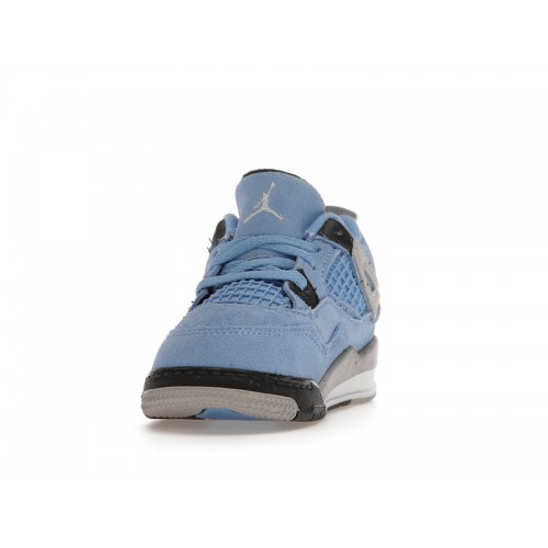 Кроссы Jordan 4 Retro University Blue (TD) - детская сетка размеров