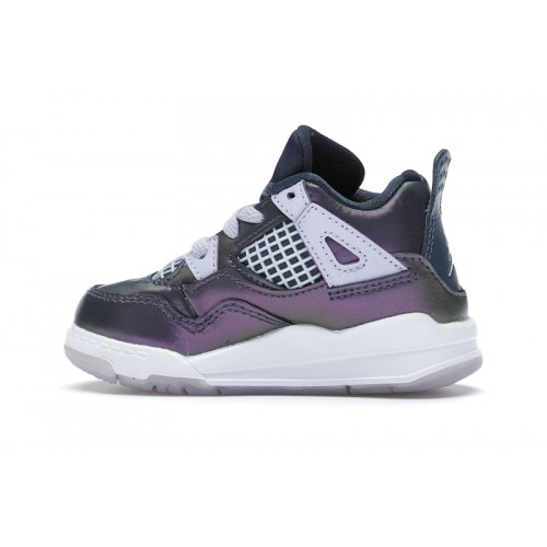 Кроссы Jordan 4 Retro Monsoon Blue (TD) - детская сетка размеров