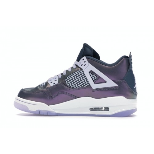 Кроссы Jordan 4 Retro Monsoon Blue (GS) - подростковая сетка размеров