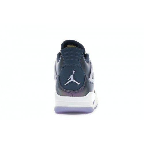 Кроссы Jordan 4 Retro Monsoon Blue (GS) - подростковая сетка размеров