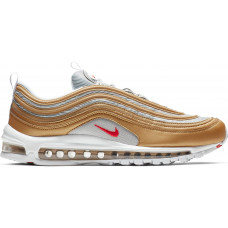 Кроссовки Nike Air Max 97 Metallic Gold University Red