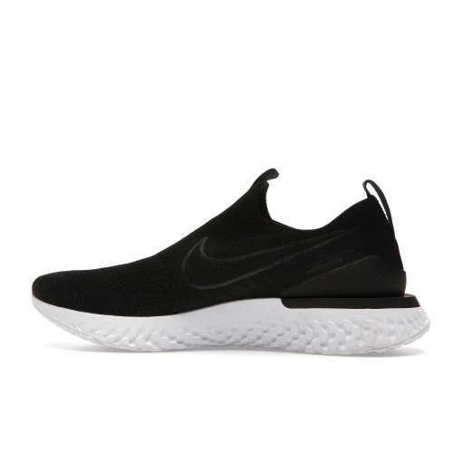 Кроссы Nike Epic Phantom React Flyknit Black White - мужская сетка размеров