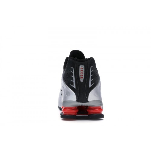 Кроссы Nike Shox R4 Black Metallic Silver (2018/2024) - мужская сетка размеров