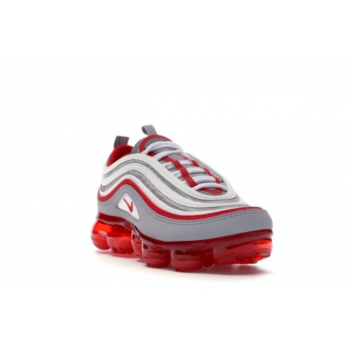 Подростковые кроссовки Nike Air VaporMax 97 Atmosphere Grey University Red (GS) Подростковые кроссовки Nike Air VaporMax 97 Atmosphere Grey University Red (GS)