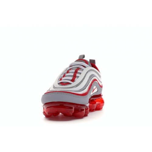 Подростковые кроссовки Nike Air VaporMax 97 Atmosphere Grey University Red (GS) Подростковые кроссовки Nike Air VaporMax 97 Atmosphere Grey University Red (GS)
