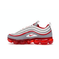 Подростковые кроссовки Nike Air VaporMax 97 Atmosphere Grey University Red (GS)