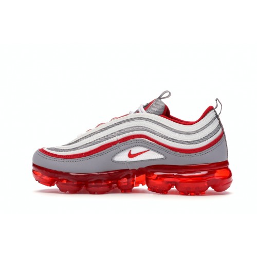Подростковые кроссовки Nike Air VaporMax 97 Atmosphere Grey University Red (GS) Подростковые кроссовки Nike Air VaporMax 97 Atmosphere Grey University Red (GS)