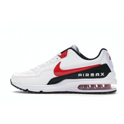 Кроссы Nike Air Max LTD 3 White Red Black - мужская сетка размеров