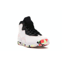 Подростковые кроссовки Jordan 10 Retro White Barely Volt Ember Glow (GS)