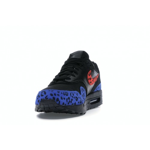 Кроссы Nike Air Max 1 Black Leopard (W) - женская сетка размеров