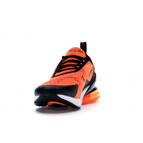 Кроссы Nike Air Max 270 Total Orange Black - мужская сетка размеров