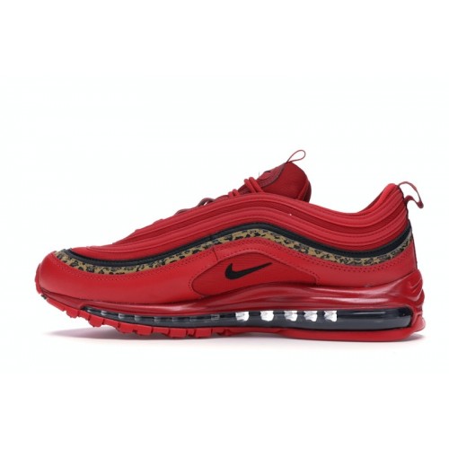 Кроссы Nike Air Max 97 Leopard Pack Red (W) - женская сетка размеров