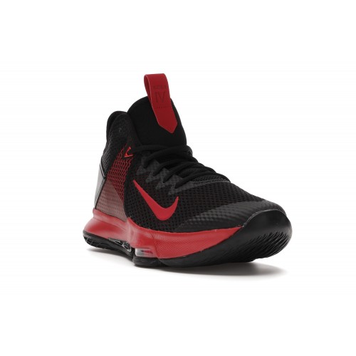 Кроссы LeBron Witness 4 Black Gym Red - мужская сетка размеров