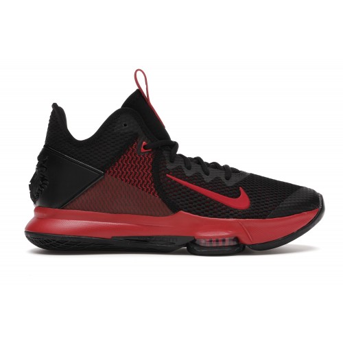 Кроссы LeBron Witness 4 Black Gym Red - мужская сетка размеров