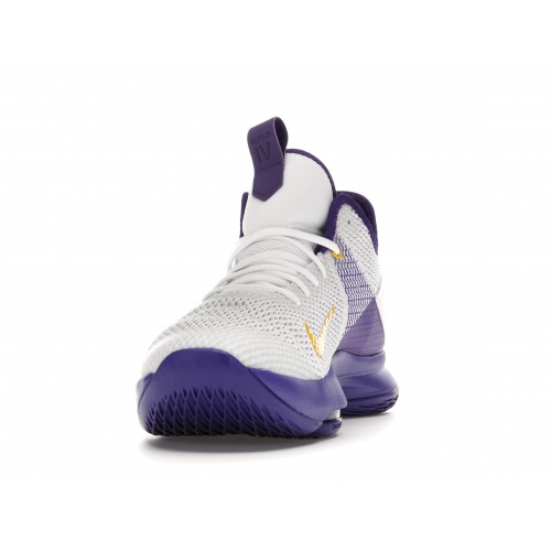 Кроссы Nike LeBron Witness 4 White/Voltage Purple - мужская сетка размеров