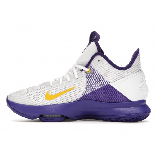 Кроссы Nike LeBron Witness 4 White/Voltage Purple - мужская сетка размеров