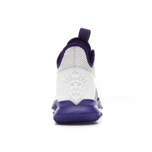 Кроссы Nike LeBron Witness 4 White/Voltage Purple - мужская сетка размеров