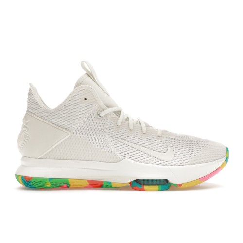 Кроссы Nike LeBron Witness 4 White Multi Camo - мужская сетка размеров