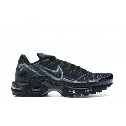 Кроссы Nike Air Max Plus La Requin Black - мужская сетка размеров